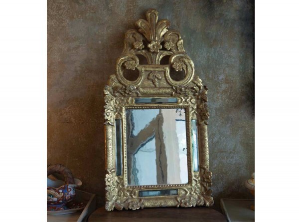 Mirror Gold Palmettes Small from Italy Antique