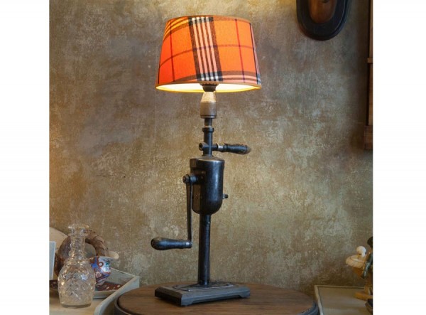 Antik Tartan Tischlampe