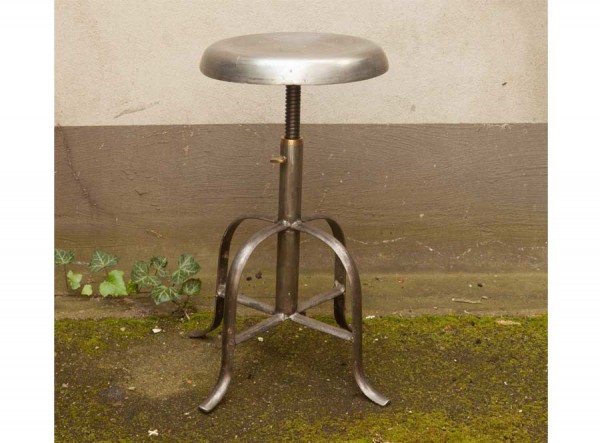 Adjustable Industrial Style Steel Stool Steel