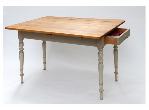 Kitchen Table Grey Large Antique