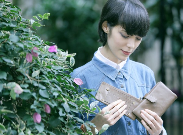 Wallet Leather Olive Green 2 Way: Alsego
