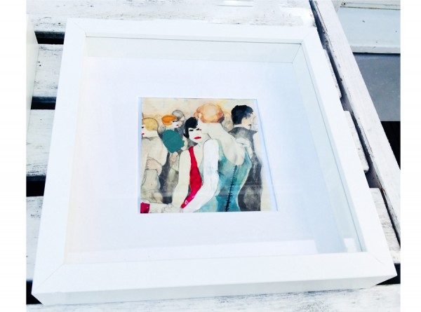 Original Artwork made from Vintage Paper - 1920s Style